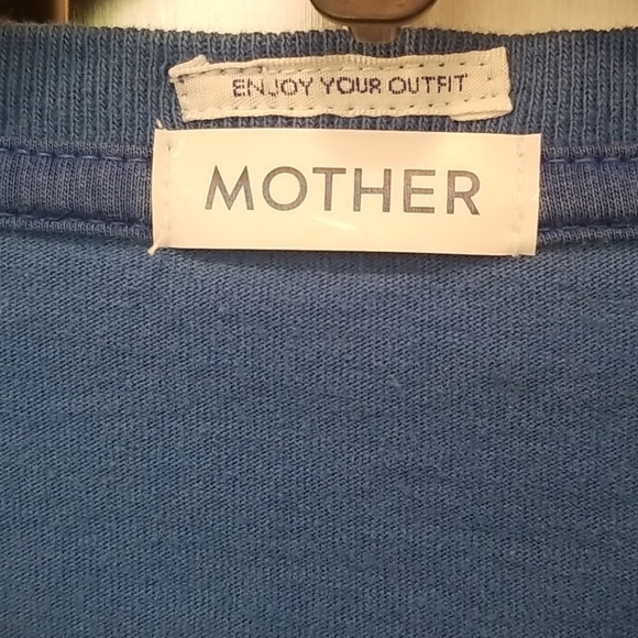 💕MOTHER💕 The Short Sleeve Slouch Tee Yacht Club Graphic Tee Blue XS NWT - Picture 15 of 16